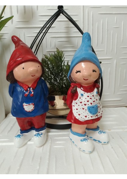 El Yapımı Bahçe Decor Kız Cüce 1 Adet indirimleri