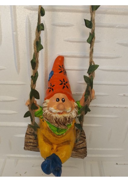 Sallanan Cüce Dekoratif Biblo Heykel Hediyelik Bahçe Dekorasyon Süsleme fiyatları