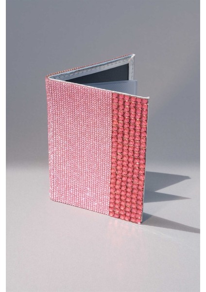 Ruhsat Kılıfı Bagetli Pembe Taş & Fuşya Baget Taş