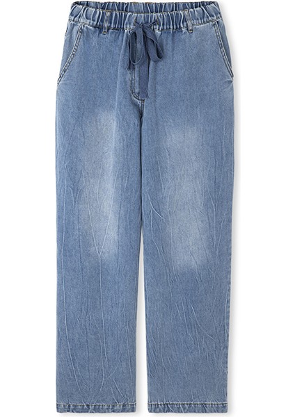 Elastik Bel Denim Pantolon Is1250003128629 fırsatları