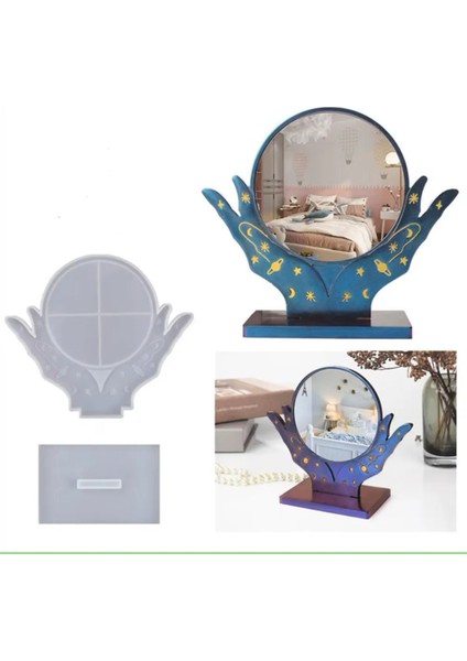 Epoksi Kalıbı Ayaklı Makyaj Aynası Kalıbı modelleri