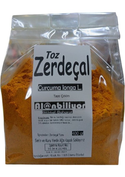 Toz Zerdeçal 150 gr Taze Çekilmiş Katkısız indirimleri
