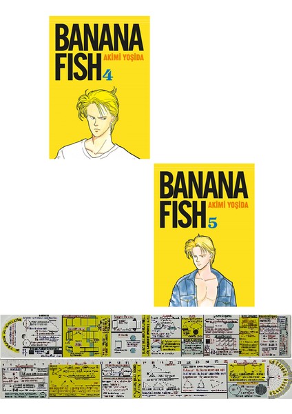 Banana Fish 4. 5. Ciltler Manga Seti (Matematik Öğreten Cetvel) - Akimi Yoşida