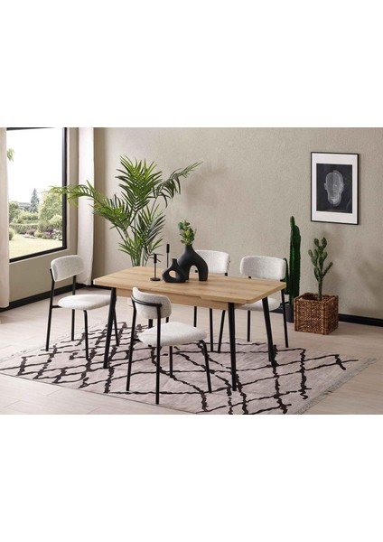 Behin Ortadan Açılır Mutfak Masası 75 x 120 cm fırsatları