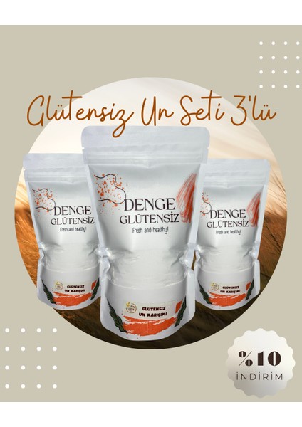 Denge Glutensiz Un Karışımı 3'lü Set fiyatları