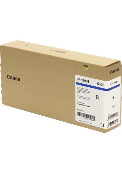 ® Canon PFI-1700 B (Blue) Mavi Plotter Orijinal Mürekkep Kartuş 700 Ml. (0784C001)