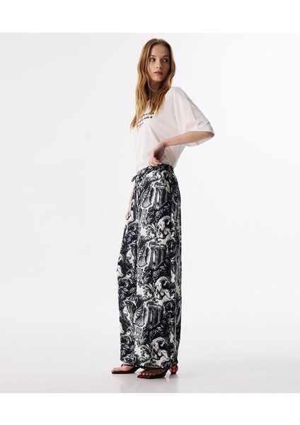 Desenli Palazzo Fit Pantolon TS1250003116AB1