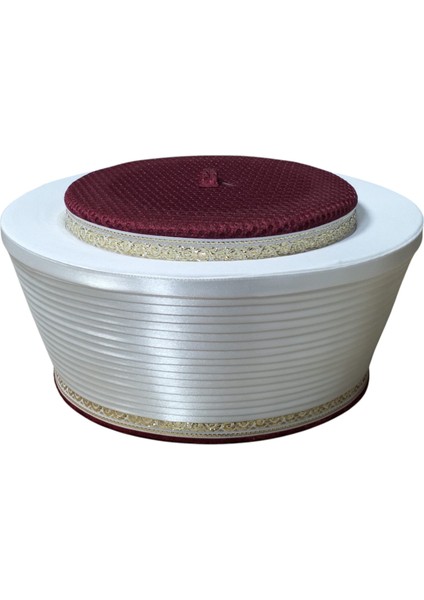 Fileli Bordo Sarık , İmam Sarığı, Fileli Imam Sarığı, Sarık, Cami Sarığı, Takke, Cübbe, (S024) fiyatları