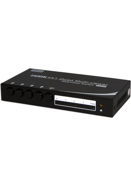 4 Port HDMI Switch, 4 giriş - 1 çıkış, 5 farklı görüntü seçeneği sunar, uzaktan kumandalı&lt;br&gt;Beek HDMI Multi-screen Viewer 4 x 1