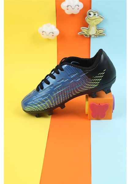 Erkek Çocuk Krampon Çim Saha Erkek Çocuk Futbol Ayakkabı Çivili Futbol Spor Ayakkabısı