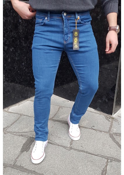 Erkek Slim Fit Likralı Denim Pantolon (503)