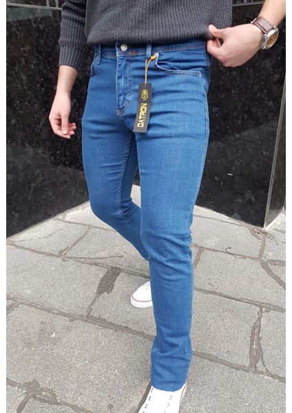 Erkek Slim Fit Likralı Denim Pantolon (503) modelleri