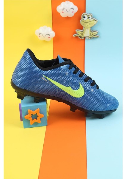 Erkek Çocuk Krampon Çim Saha Erkek Çocuk Futbol Ayakkabı Çivili Futbol Spor Ayakkabısı
