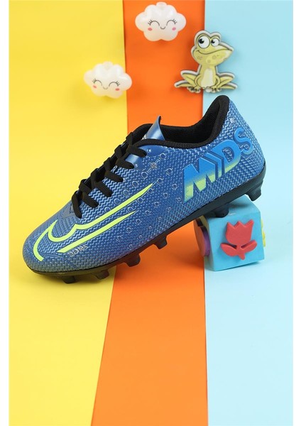 Erkek Çocuk Krampon Çim Saha Erkek Çocuk Futbol Ayakkabı Çivili Futbol Spor Ayakkabısı