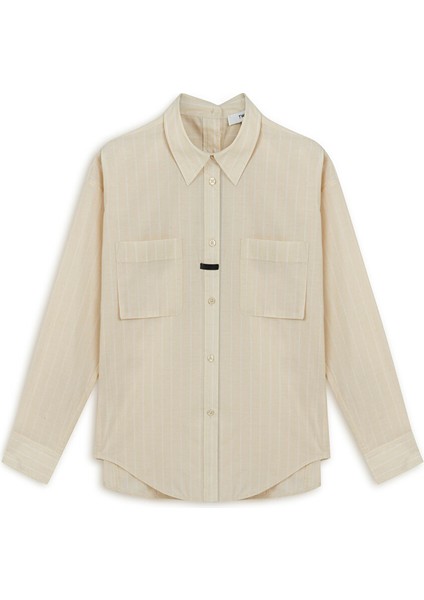 Çizgi Desen Poplin Gömlek TS1250025110003