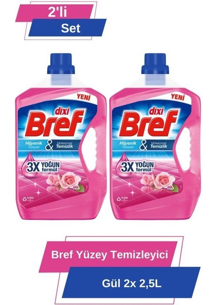 Yüzey Temizleyici Gül 2x 2.5 lt 2'li Set