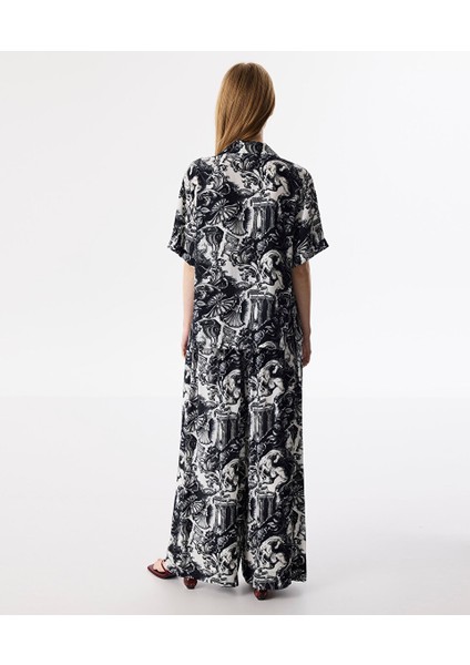 Desenli Oversıze Gömlek TS1250025107AB1 fırsatları