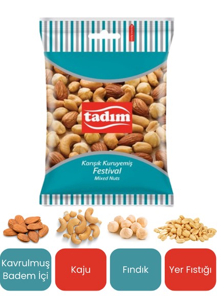 Karışık Kuruyemiş Festival 45 Gr (6'lı Paket) – Aç, Bitir, Enerjini Yenile! (270 Gr) fiyatları