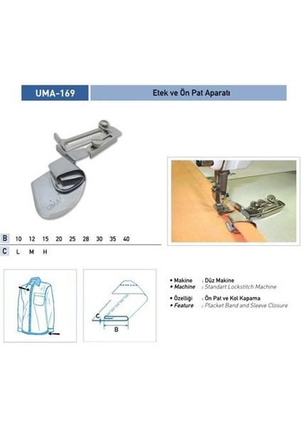 Etek ve Ön Pat Apara 35MM / UMA-169