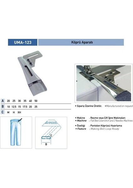 Köprü Aparatı 30X15MM / UMA-123