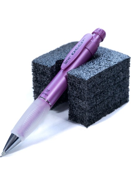 Serve Deep Kırtasiye Versatil Mekanik Kurşun Kalem 0.7 mm Metalik Yumuşak Uçlu Ergonomik Tasarım