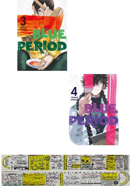 Blue Period 3. 4. Ciltler Manga Seti (Matematik Öğreten Cetvel) - Tsubasa Yamaguçi