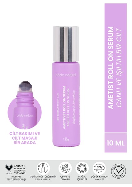 Ametist Roll On Anti Aging Yüz Masaj Serumu 10 ml