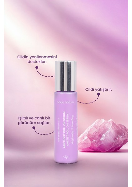 Ametist Roll On Anti Aging Yüz Masaj Serumu 10 ml