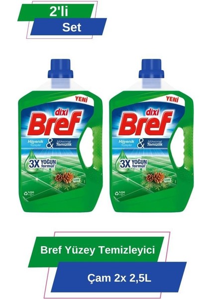 Yüzey Temizleyici Çam 2x 2.5 lt 2'li Set