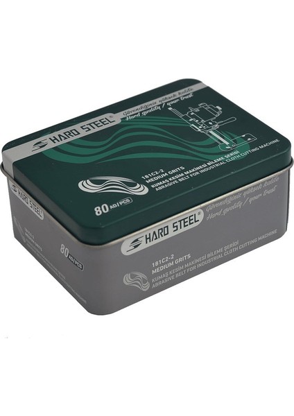 Dik Kumaş Kesim Motoru Bileme Şerit (Medium) Metal Kutu / 181C2-2 80 Adet
