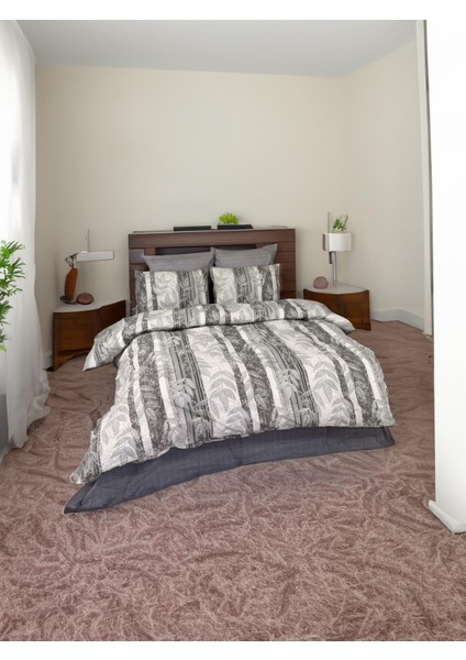 Trg Home Çift Kişilik Modern Nevresim Takımı Lastikli Çarşaf