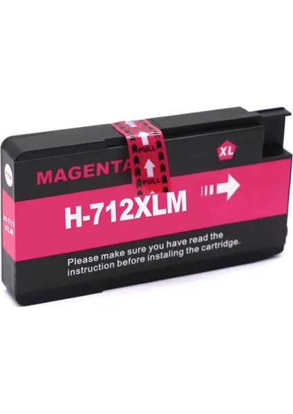 Hp 712 Kırmızı Muadil Kartuş HP DesignJet T120, T230, T250, T520, T630, T630, T650,DesignJet Studio