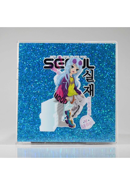 Mavi Simli Seoul Küçük Defter