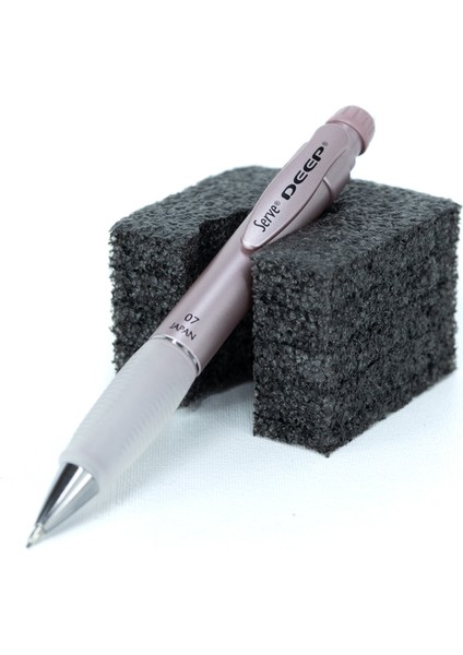Serve Deep Kırtasiye Versatil Mekanik Kurşun Kalem 0.7 mm Metalik Yumuşak Uçlu Ergonomik Tasarım