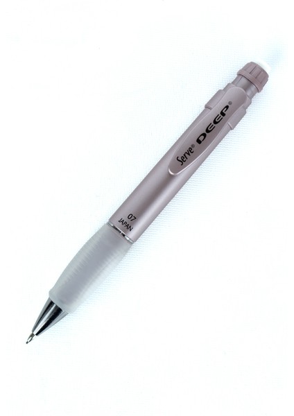 Serve Deep Kırtasiye Versatil Mekanik Kurşun Kalem 0.7 mm Metalik Yumuşak Uçlu Ergonomik Tasarım