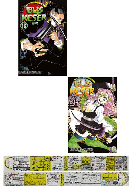 İblis Keser 13. 14. Ciltler Manga Seti (Matematik Öğreten Cetvel) - Koyoharu Gotouge