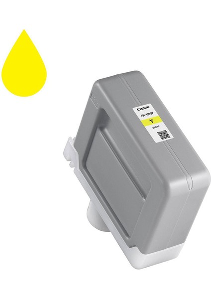 ® Canon PFI-1300 Y (Yellow) Sarı Plotter Orijinal Mürekkep Kartuş 330 Ml. (0814C001)