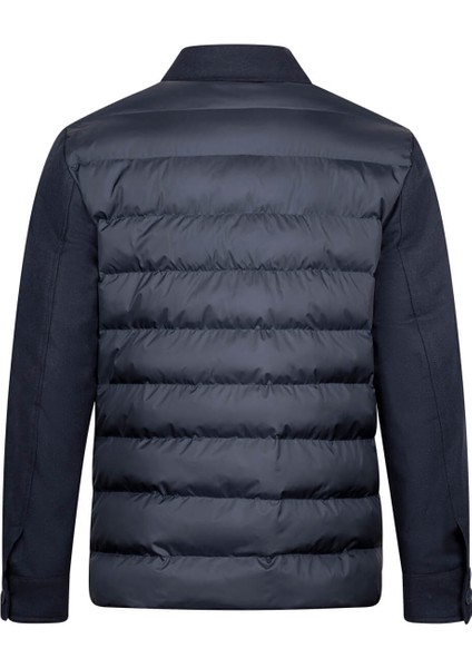 Lacivert Regular Fit Bebe Yaka Yünlü Mont fiyatları