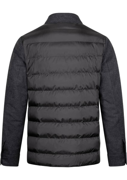 Siyah Regular Fit Bebe Yaka Yünlü Mont fiyatları