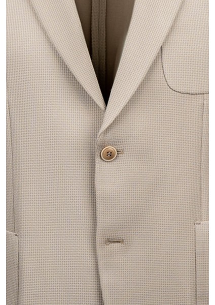 Vizon Comfort Fit Desenli Mono Yaka Klasik Ceket modelleri