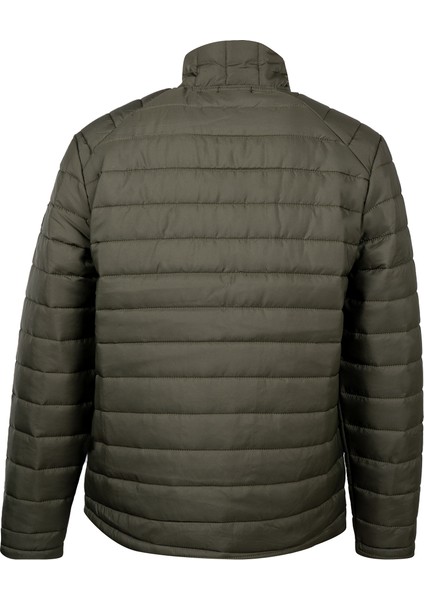 Haki Regular Fit Hakim Yaka Şişme Mont