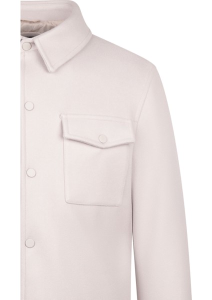 Taş Regular Fit Bebe Yaka Yünlü Kaşe Mont modelleri