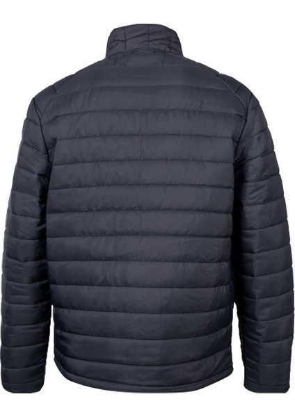 Lacivert Regular Fit Hakim Yaka Şişme Mont
