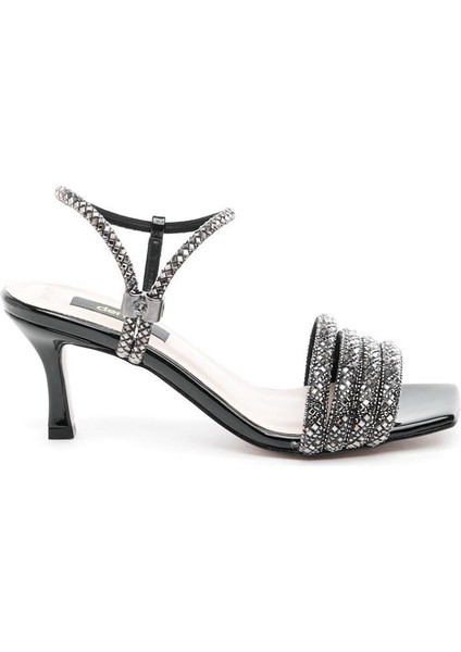 Taşlı Kadın Topuklu Abiye Ayakkabı