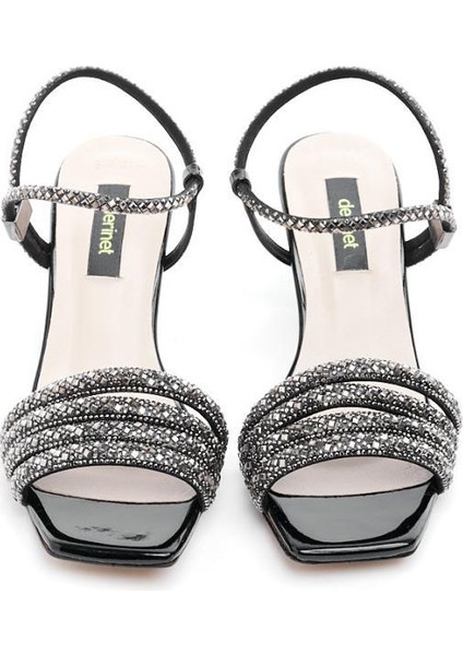 Taşlı Kadın Topuklu Abiye Ayakkabı modelleri