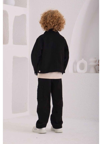 Basic Ceketli Erkek Çocuk Ceketli Lüx 3 lü takım - Siyah fiyatları