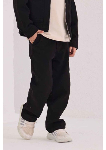 Basic Ceketli Erkek Çocuk Ceketli Lüx 3 lü takım - Siyah fırsatları