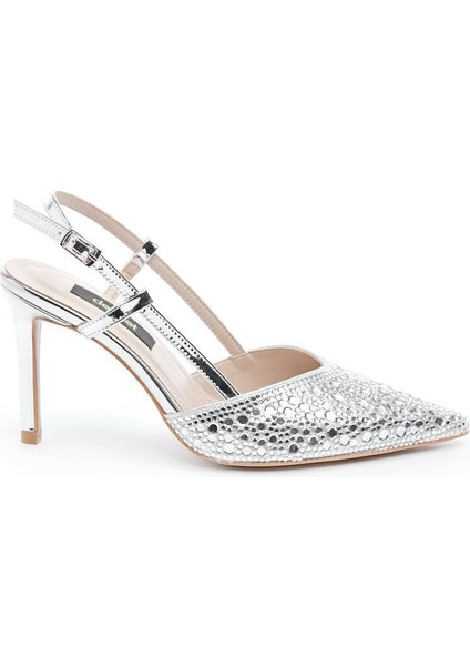 Pullu Kadın Topuklu Abiye Ayakkabı