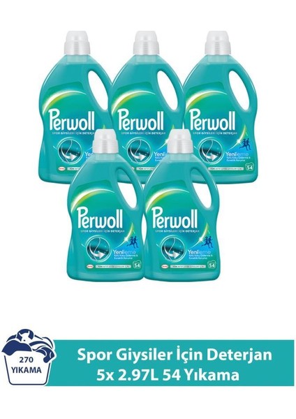 Yenileme Spor Giysiler 5x 2.97 lt 54 Yıkama (270 Yıkama )
