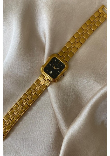 Imperial Altın Renk Paslanmaz Çelik Kordon Vintage Erkek Kol Saati